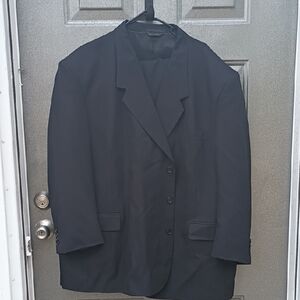 Gino Cappeli Classic Black Men's Suit Size 54R